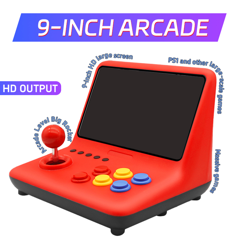 Arcade Game Jackpot - Coopreme A12 9インチIPS大画面アーケードゲーム機、5000ゲーム搭載、ダブルジョイスティック、デスクトップGBA小型ゲーム機