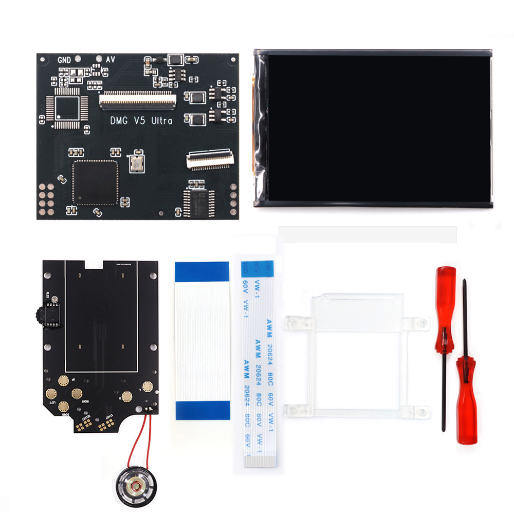 Lcd Screen Arcade - カラフルなオリジナルディスプレイサイズ GB DMG V5 UltraバックライトLCDキット RIPS