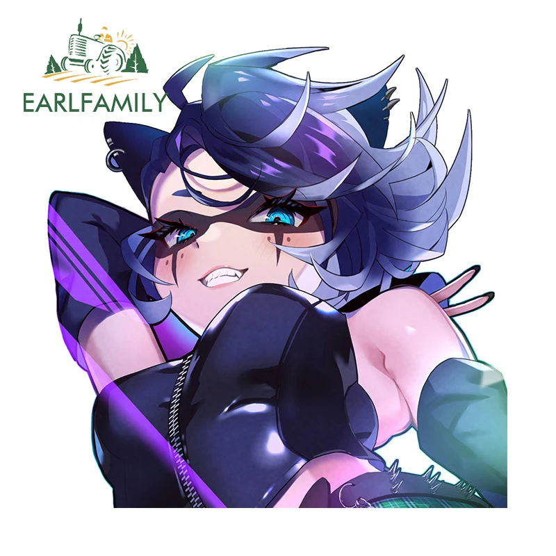 Arcade X - EARLFAMILY 13 センチメートル × 13 センチメートルセクシーなアニメガールファンアート車のステッカーアーケードゲーム