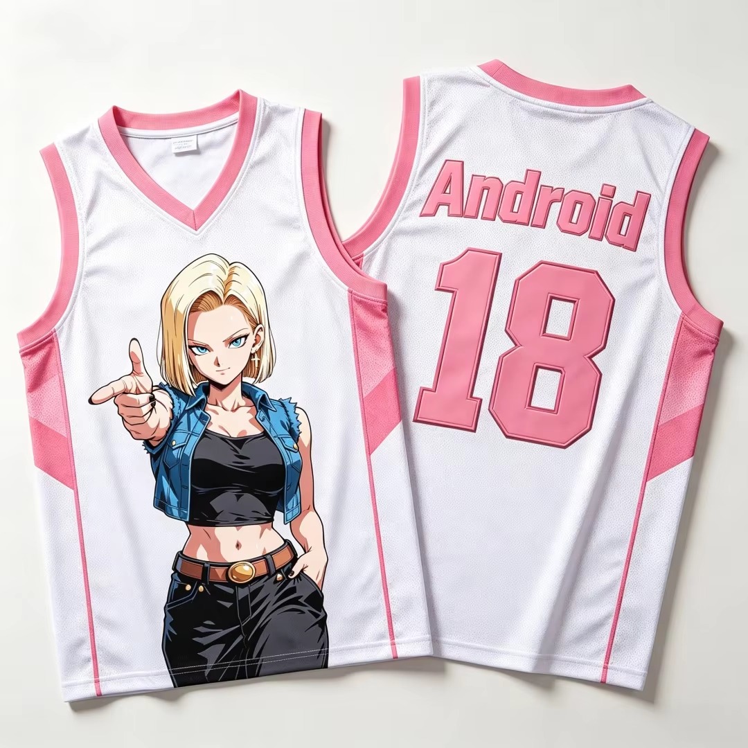 Basketball Arcade Game - 2026年新作 ドラゴンボール レディース バスケットボール ベスト アンドロイド18