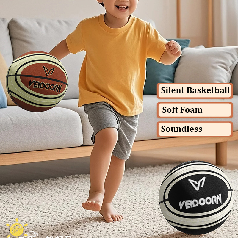 静音バスケットボール 布カバー付き バウンス音なし 練習用ト - Basketball Arcade Game のレビューと価格