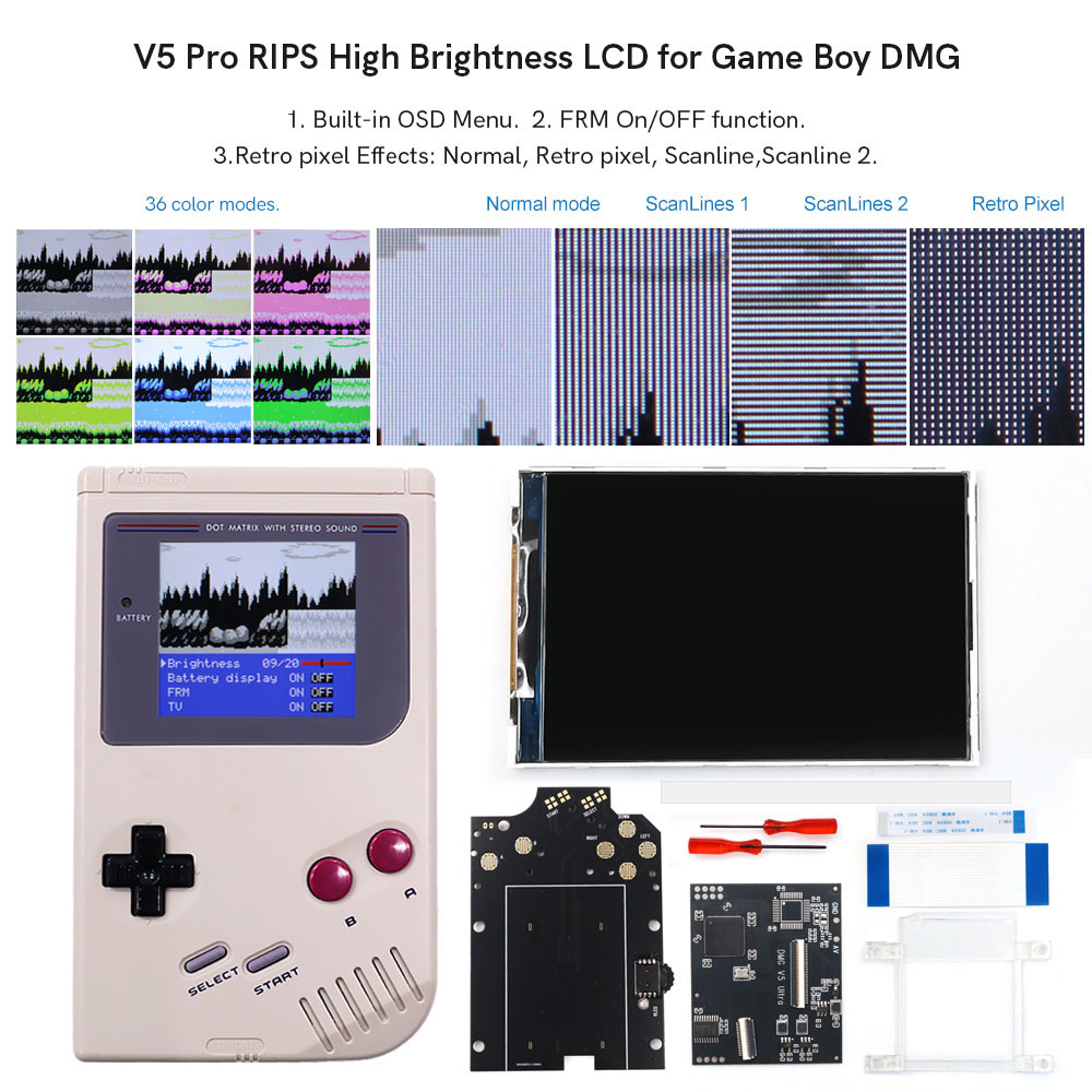 HISPEEDIDO For GB Dmg V5 Pro 3 - Lcd Screen Arcade のレビューと価格