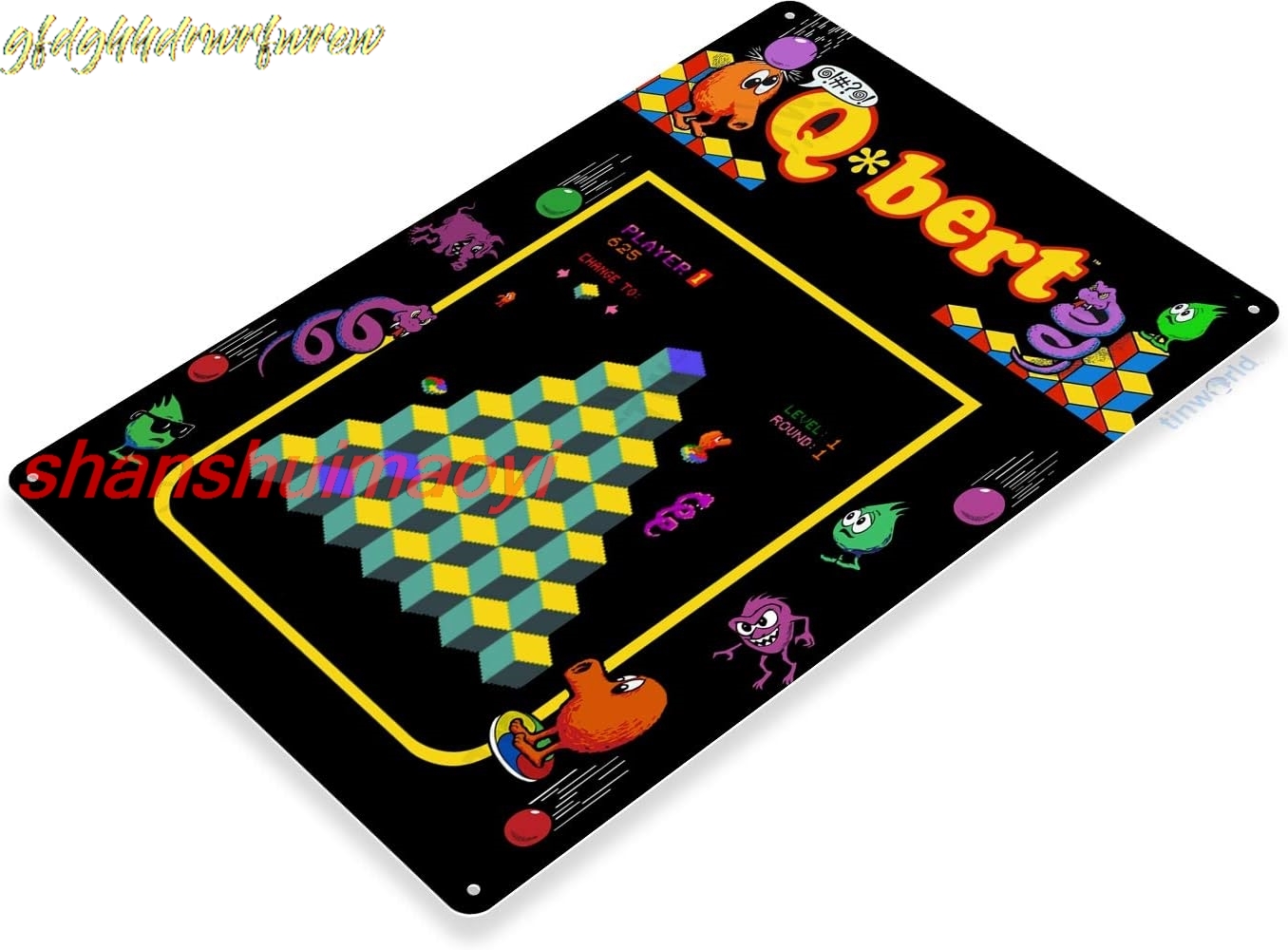 8 X 12インチ メタルサイン - Q-Bert アーケー - Arcade X のレビューと価格