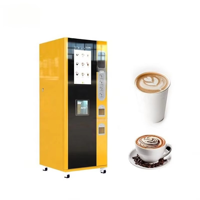 業務用キャビネット型、挽きたてのコーヒーを提供する自動販売機 - Vending Machine Qr Code のレビューと価格