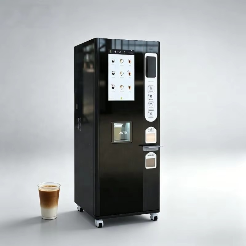 業務用キャビネット型、挽きたてのコーヒーを提供する自動販売機 - Vending Machine Qr Code のレビューと価格